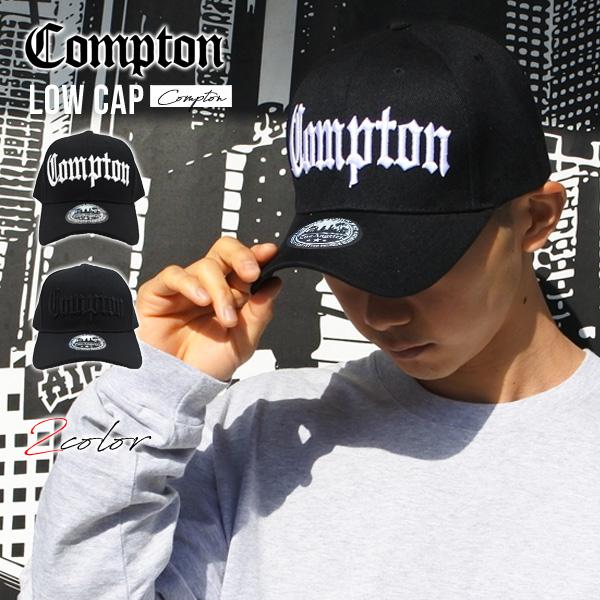 キャップ メンズ レディース #89 全2色 COMPTON ロゴ 刺繍 帽子