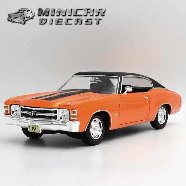 1 18 箱入り ミニカー 1971 Chevrolet Chevelle Ss 454 Sport オレンジ ブラック シボレー シェベル Ss454 スポーツ アメ車 マッスルカー マイスト社製 アメリカ雑貨とミニカーのアイカム 通販 Yahoo ショッピング