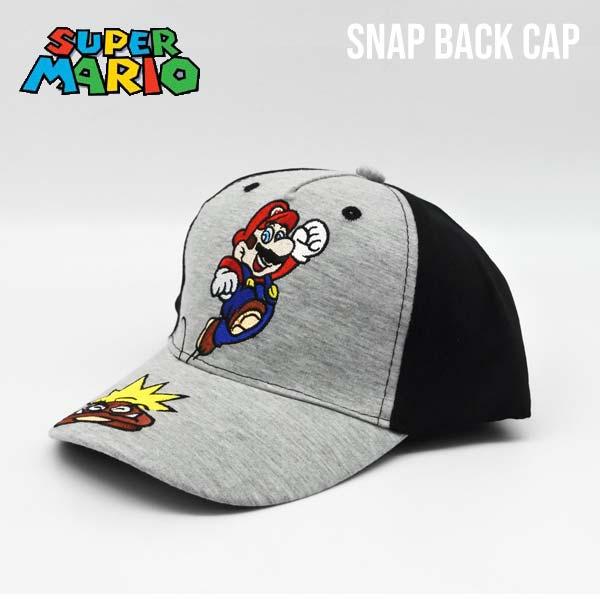 スーパーマリオ キッズ キャップ グレー スナップバック 帽子 Mario キャラクター Nintendo ニンテンドー 男の子 子供サイズ 幼児 小学生 アメリカ雑貨とミニカーのアイカム 通販 Yahoo ショッピング