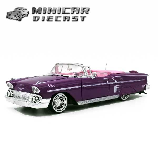 1/24 箱入り ミニカー 1958 CHEVY IMPALA GET LOW メタリック 1/24 箱入り ミニカー 1958 CHEVY IMPALA GET LOW メタリック
