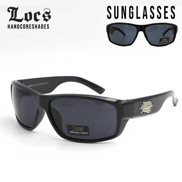 ローク サングラス メンズ Locs 14 ブラック 黒 ロゴ チカーノ