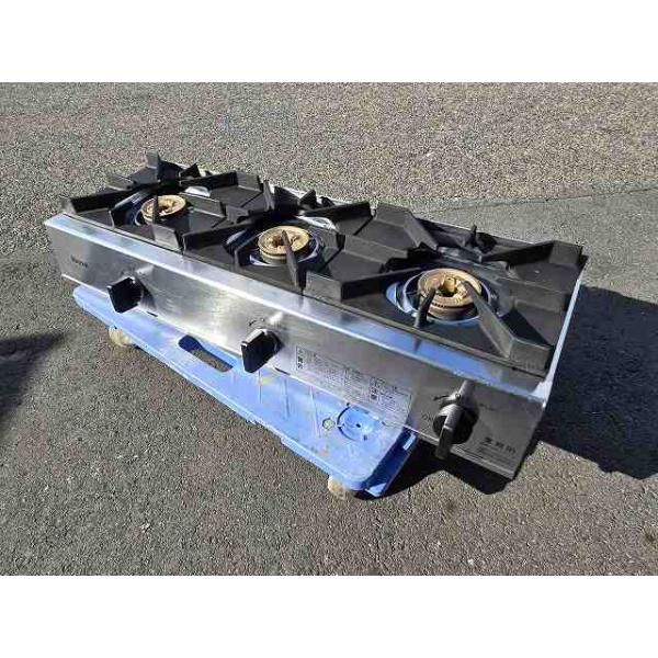 リンナイ 卓上3口ガスコンロ RSB-311A 中古 4ヶ月保証 2024年製 都市