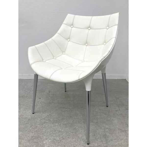 Cassina カッシーナ 246 パシオンチェア パシオン 革張り 4本脚 ポリッシュ脚 ホワイト ダイニング 喫茶店 ランチ ミーティング 中古品