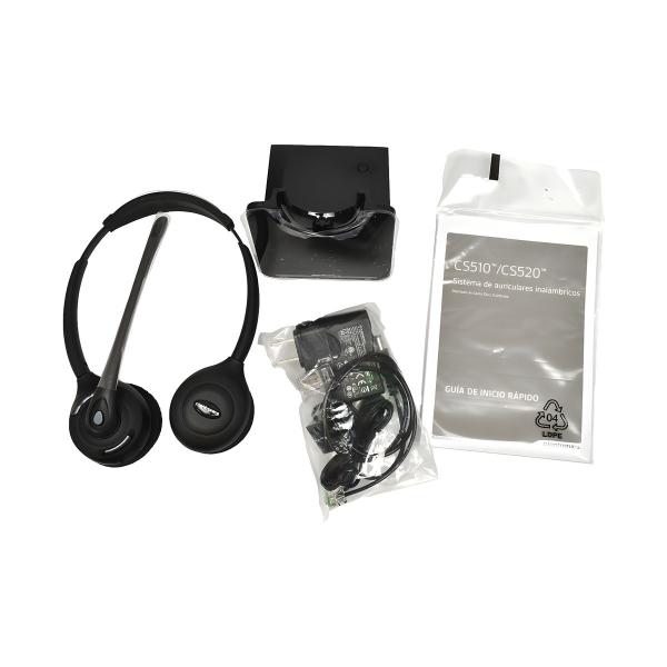 Plantronics CS520 Bluetooth ワイヤレスヘッドセット 両耳 ブラック 未使用品 交換用
