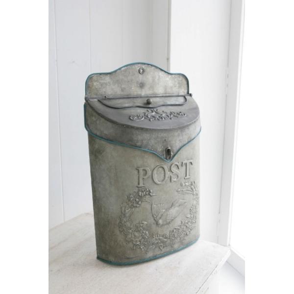 メールボックス 郵便ポスト 郵便受け ブリキ 壁掛け ポスト ボックスオールドブリキ ポストco Ez 80 Mimlot