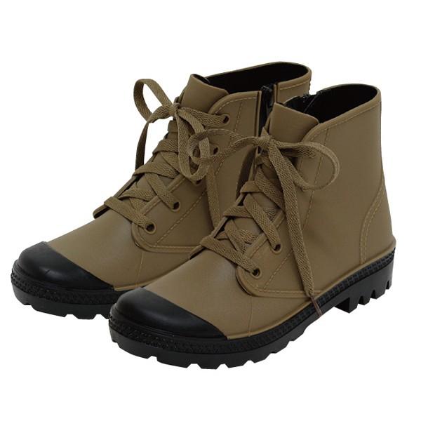 レインブーツ 長靴 レインシューズ スニーカー Sale開催中 レディース ハイカット ショート フレンチスタイルレインスブーツ サンドベージュ