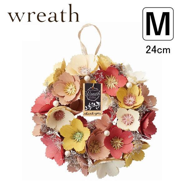 フラワーリース 玄関 ドア 飾り ウェルカム 造花 おしゃれ フルールリース M 24cm Pa Xs 1m Aifa インテリア雑貨 通販 Yahoo ショッピング