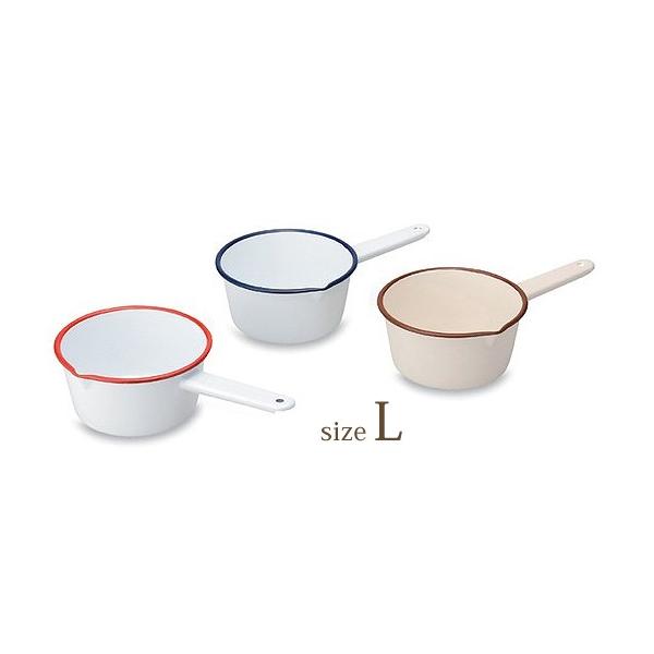 片手鍋 代引き不可 鍋 調理器具 ホーロー ソースパン ｌ キッチン雑貨 キッチン用品