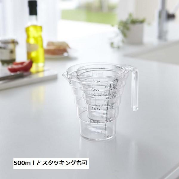 計量カップ おしゃれ かわいい 計量 クリア 0ｍｌ 段々計量カップ 買い取り レイヤー