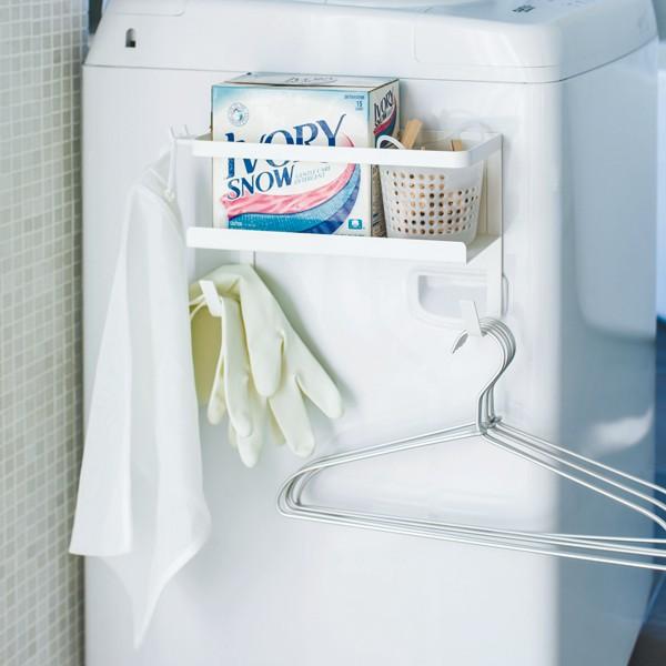 ホースホルダー付き洗濯機横マグネットラック プレート ホワイト Yz 4771 新商品 新型