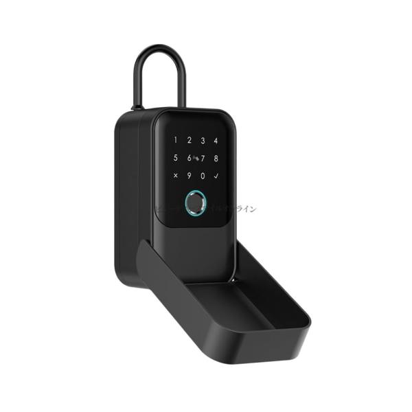 スマート指紋認証金庫ロック、デジタルセキュリティロックボックス、パスワード/ICカードによる解錠、レンタル保管、落書き防止盗難防止壁掛けデザイ