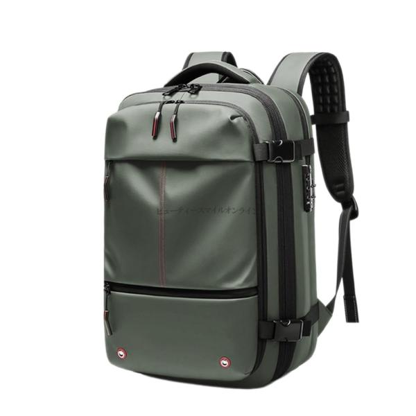 [] リュックサック 機内持ち込み リュック 真空圧縮 60l バックパック 拡張 17インチ PC 大容量