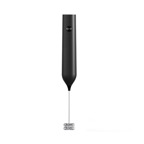 電動ミルク泡立て器、1200mAh充電式コーヒーミキサー、ハンドヘルドミルク泡立て器スティック、ダブル泡立て器付き、コーヒー、ラテマキアート、