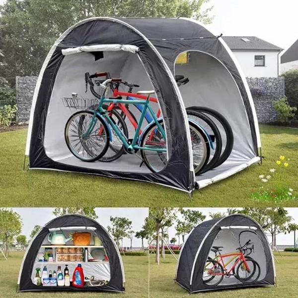 サイクルハウス バイクガレージ サイクルポート 3台用4台用 自転車置き場 屋外 サイクルガレージ バイク ガレージ ガレージテント 自転車 テント 屋根