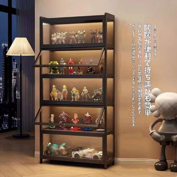 アクリル フィギュア ディスプレイキャビネット 透明展示ケース コレクションラック 大容量のストレージ コレクションケース ショーケース