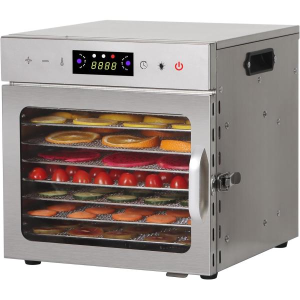 【ポイント3倍!特定商品!1月限定!】フードドライヤー 6~18層 食品乾燥機 ステンレス鋼 電気食品脱水機 400~2000W 高効率360°熱風循環 3090℃/024時間