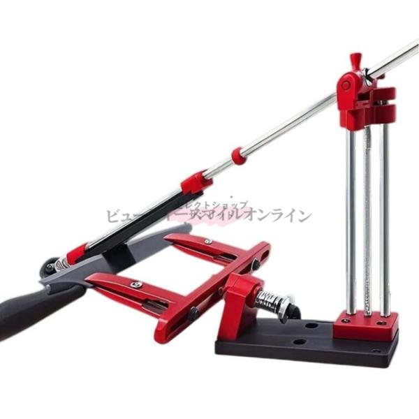 プロフェッショナルナイフシャープナー 固定角度シャープナー 包丁研ぎ器 プロフェッショナル 刃物研ぎキット 360°回転 角度調整 砥石 付き 包丁 ハ