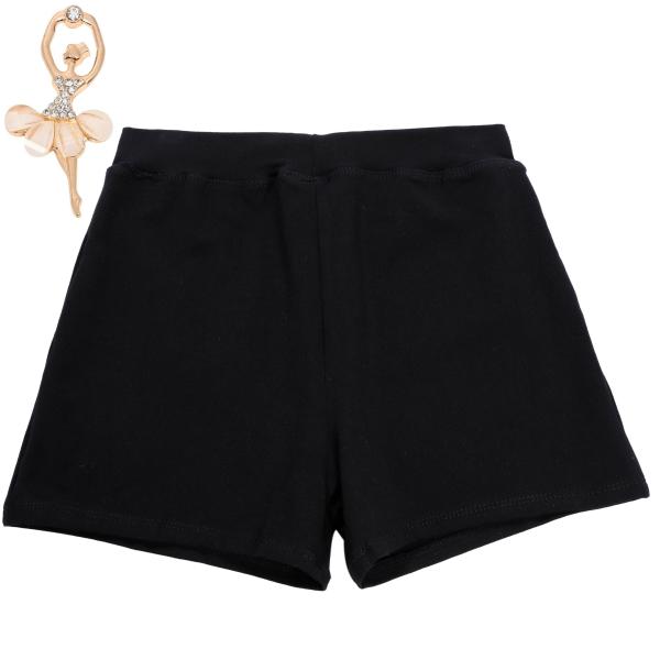 【サイズ】キッズ・子供・ジュニア・大人 105-170cm 【カラー】黒【素材】綿 ＋スパンデックス 【特徴】バレエの練習から部屋着にまで幅広く使えるキッズ用ハーフパンツ。肌に優しいコットン生地で、ほどよい弾力性と高い柔軟性・通気性で抜群の...