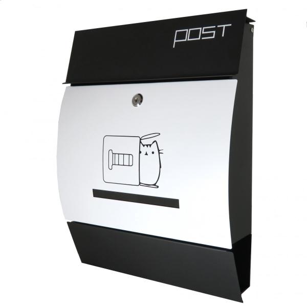 ポスト　郵便受け　猫柄　ナチュラル 2f2119749bbb005a26332561195c33