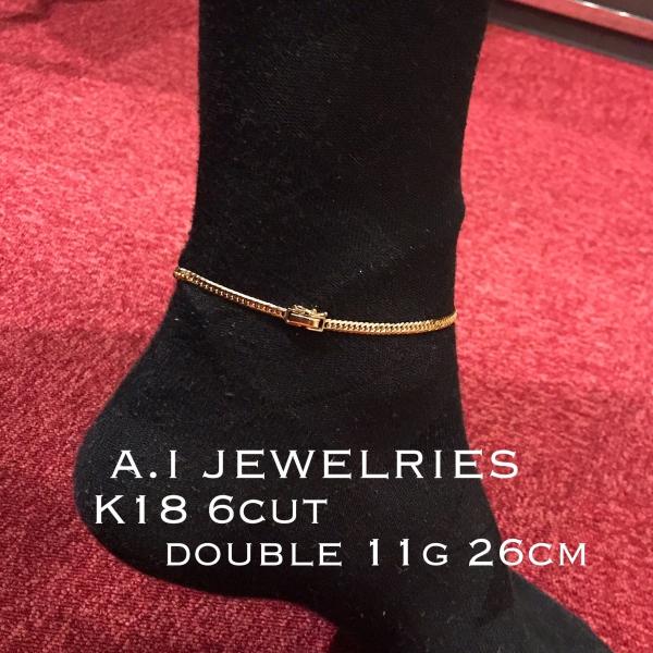 K18 メンズ アンクレット 喜平 6面 カット ダブル 26cm 11g 18金 6cut Double Mens Anklet Buyee Buyee Japanese Proxy Service Buy From Japan Bot Online
