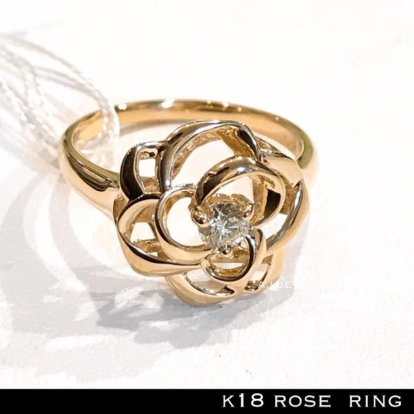 リング 18金 天然石 K18 天然 ダイヤモンド リング 薔薇 ローズ デザイン K18 Rose Ring With Diamond K18ringrosewithdiamondno3 A I Jewelries Ginza 通販 Yahoo ショッピング