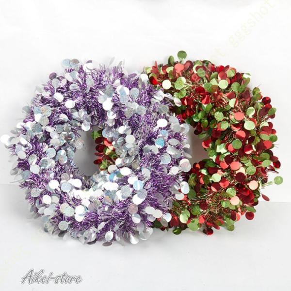 直径（外径）：約35cm/40cm/50cm/60cm 38cm*1=クリスマスリース本体*138cm*2=クリスマスリース本体*2大切な人と共にクリスマスをお楽しみください。◎【リアルに見える】春の花の花輪は、人工の牡丹、バラ、牡丹の葉、...
