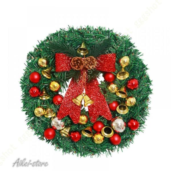 クリスマス リース クリスマス花輪 ナチュラルリース 玄関 造花 壁掛けフラワー ぶら下げ飾り ドアリース 飾り 庭園 結婚式 店舗 撮影 道具 クリスマス飾り 【素材】 PVC【サイズ】直径（外径）：30/40/50/60cm ※色/デザ...