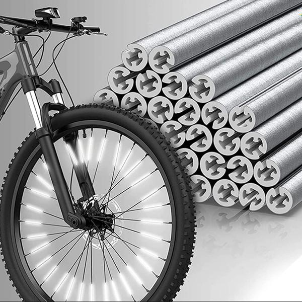 視認性アップ 事故予防 自転車スポーク用 反射クリップ 80mm 36本 反射 ホイールリフレクター サイクリング 夜間 可視 自転車改造 取付簡単 安全警告 バイク適用