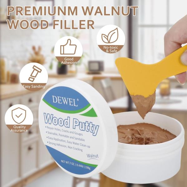 [Release date: May 25, 2024]/良質の材料無毒天然成分から作られて、良質のレシピを采用し、健康へのダメージを心配することはありません。/パッケージ内容木工パテ（198g）*1スクレーパー　　 *1サンドペーパー　 ...