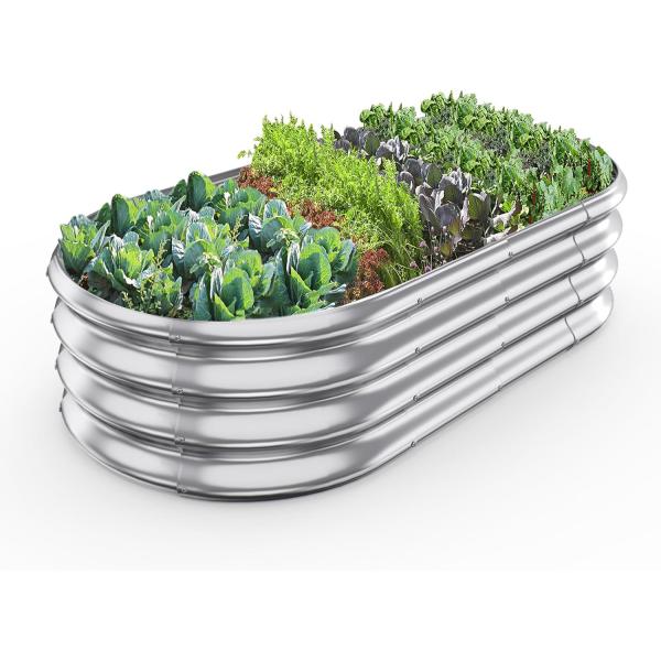 レイズドガーデンベッド 亜鉛メッキ 幅120cm 無塗装 DEWEL プランター