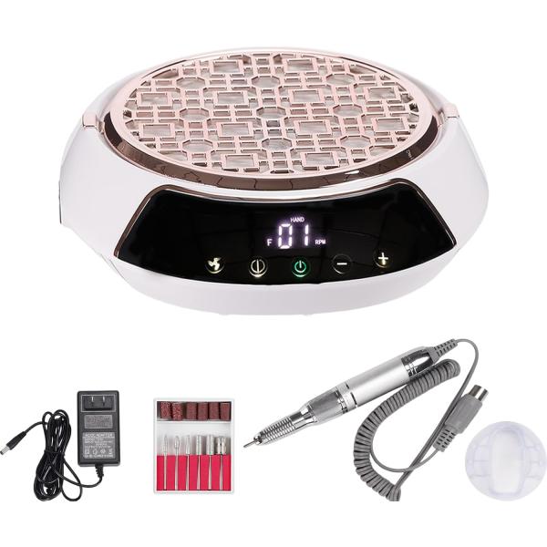 /セットアダプターコード*1モータースタンド*1ビット*1ネイルドリルペン*1ネイルダストコレクター*1日本語説明書*1/電動ネイルマシン&amp;集塵機電動ネイルアートマシンには良質な回転モーターが搭載されており、長時間の研磨を保ち、各種...