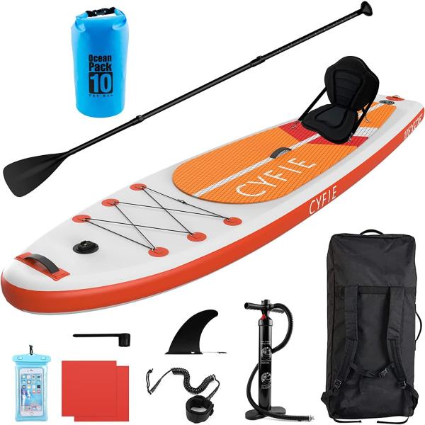 [Release date: January 21, 2022]/カヤックとしてカヤックシート付き、supボードに取り付ける/すぐに見えるオレンジ色登場！森の緑にでもハッキリ！EVA素材を採用して、滑り止めパッドは水に濡れしても滑りにくくな...