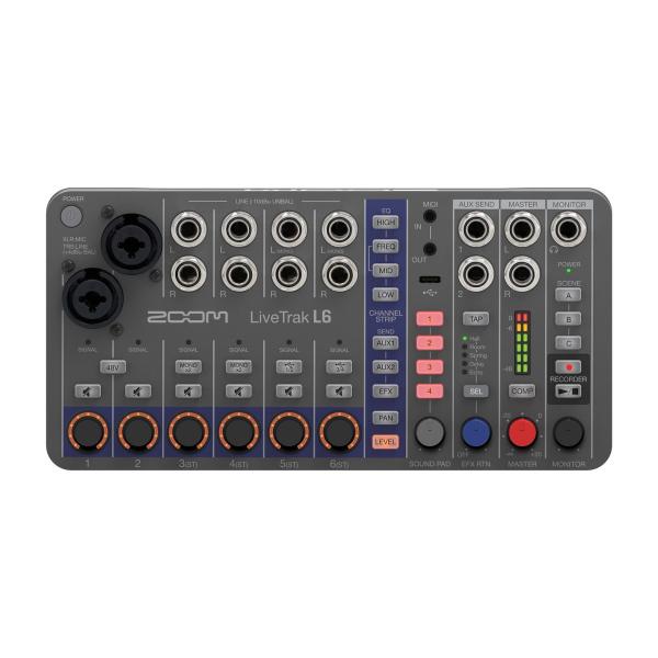 ZOOM LiveTrak L6 ズーム 10チャンネル ミキサー レコーダー