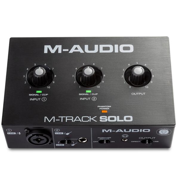 他サイト： M-AUDIO M-Track Solo 2チャンネル USBオーディオインターフェース コンボ入力 新品 未使用品の商品画像