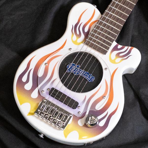 【1本限りアウトレット特価！】Pignose PGG-200FP1 WH (White) ピグノーズ アンプ内蔵 ミニエレキギター 限定モデル