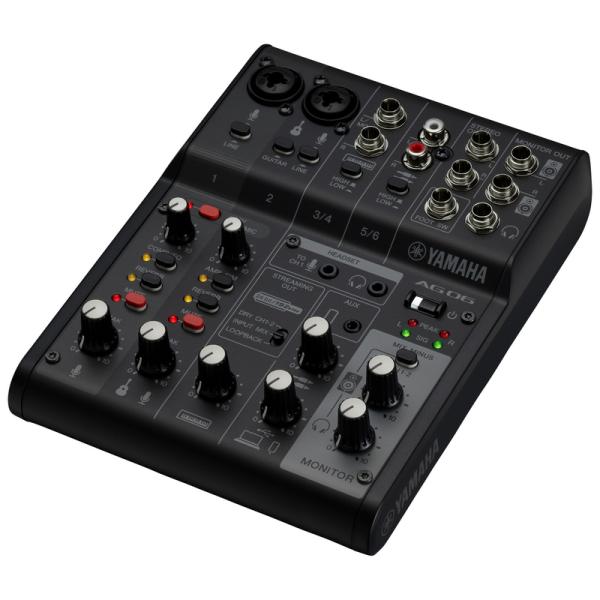 YAMAHA AG06MK2 B ヤマハ ライブストリーミングミキサー