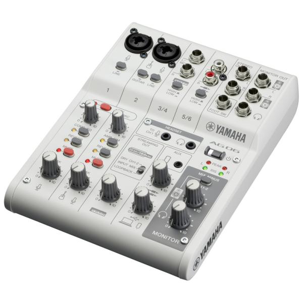 他サイト： YAMAHA AG06MK2 W ヤマハ ライブストリーミングミキサーの商品画像