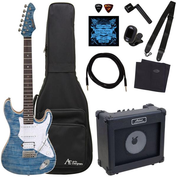 Aria Proll Pro II 714-AE200 LRBL (Lorelei Blue) evergreen エレキ