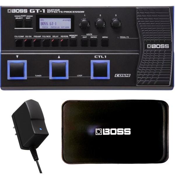 BOSS GT-1 + 純正ACアダプター PSA-100S2 セット + GT-1用スリーブケース付き / ボス ギター マルチエフェクター