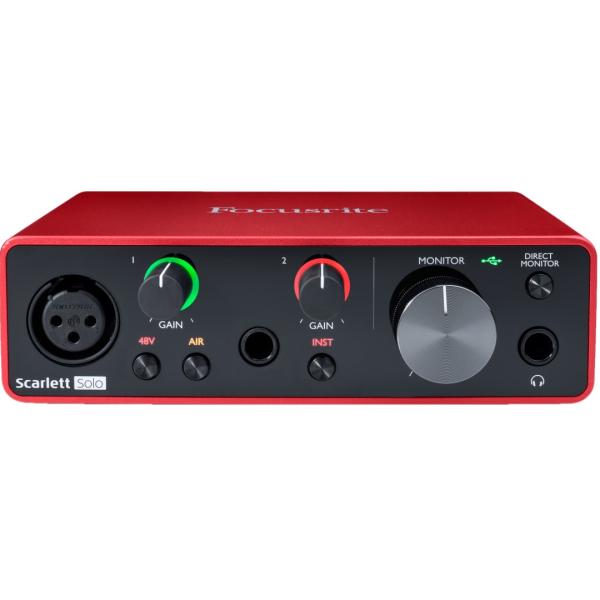 Focusrite Scarlett Solo オーディオインターフェイス Amazon.co.jp: Focusrite Scarlett Solo 第4世代 USBオーディオ