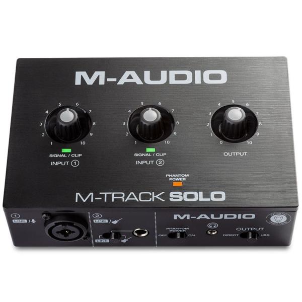 他サイト： M-Audio M-Track Solo コンボ入力 ファンタム電源搭載 48KHz 2チャンネル USBオーディオインターフェースの商品画像