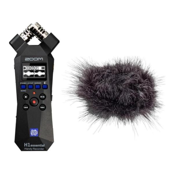 他サイト： ZOOM H1essential(専用ヘアリーウィンドスクリーン/WSH-1e付) ハンディレコーダー 32bitフロート録音 XYステレオマイクの商品画像