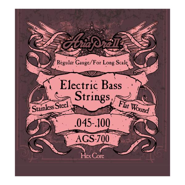 他サイト： ARIA AGS-700×1セット ベース弦ロングスケール・フラットワウンド/メール便発送・代金引換不可の商品画像