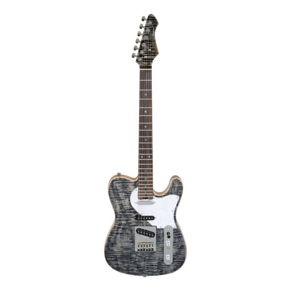 Aria ProII 615-AE200 BKDM (Black Diamond) エレキギター/ギグバッグ付