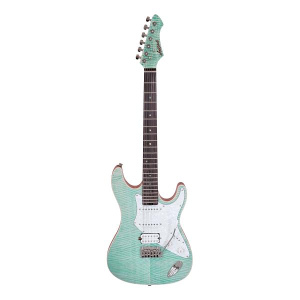 Aria ProII 714-AE200 OPGR (Opal Green) エレキギター/ギグバッグ付
