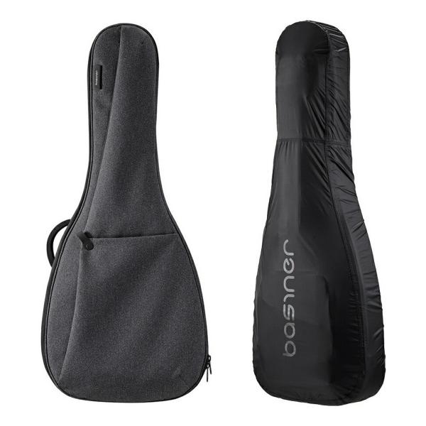 basiner BRISQ-AGDJ Charcoal Grey + 純正レインカバー アコースティックギター用 ギグバッグ