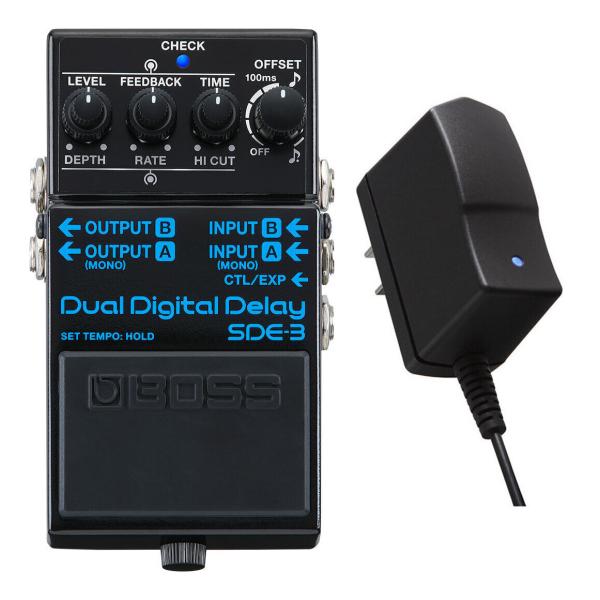 BOSS SDE-3(純正ACアダプター/PSA-100S2付) Dual Digital Delay デジタル・ディレイの名機Roland SDE-3000をコンパクト・ペダルに凝縮