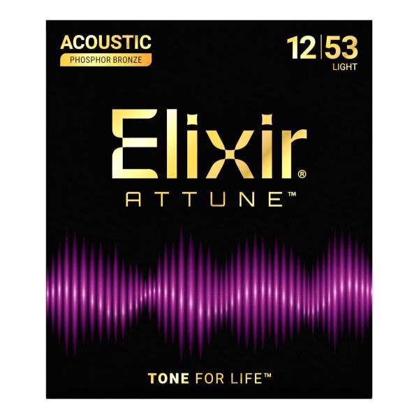 Elixir 21052 x 1 [12-53] ATTUNE Acoustic Phosphor Bronze Light エリクサー アコースティックギター弦/メール便発送・代金引換不可