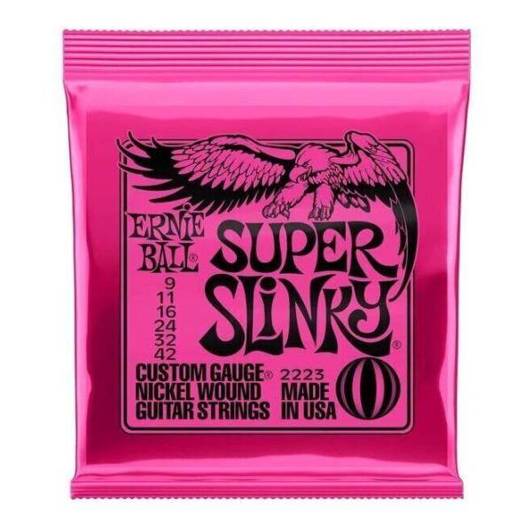 [エレキギター弦×1セット]ERNIE BALL 2223×1セット SUPER SLINKY[09-42]/メール便発送・代金引換不可