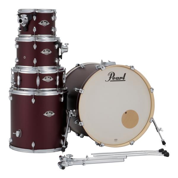Pearl EXX725SPN/C #864 サテンスカーレット EXPORTシリーズ スタンド＆シンバル無し シェルパック ドラムセット
